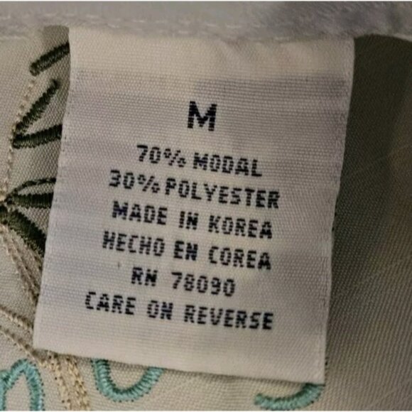 Bamboo Cay Men's Casual Hawaiian Palm Tree Embroidered Button Down Shirt Medium - Picture 7 of 7